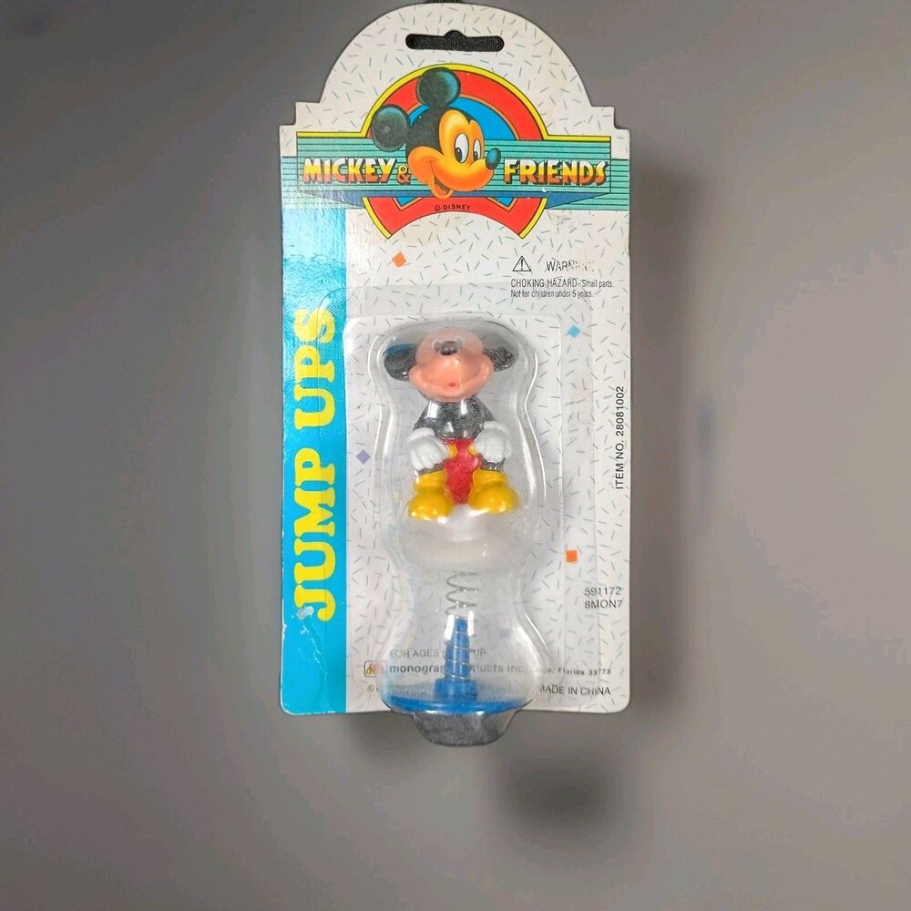 Factory Sealed Mickey And Friends Jump Ups Mickey Mouse Vtg New-wc